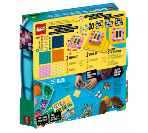 lego dots 41957 constructor "mega pachet cu petice adezive" (486 el.)