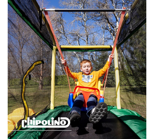 chipolino trampg0242g loc de joacă cu tobogan și trambulină (200 cm)