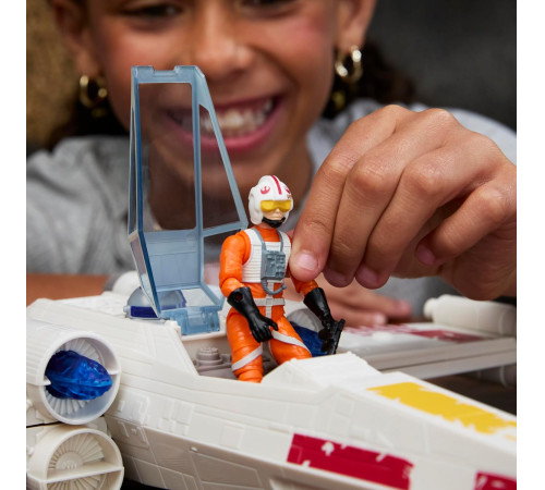 star wars g0768 set de joacă "nava x-wing a lui luke skywalker" (35 cm)
