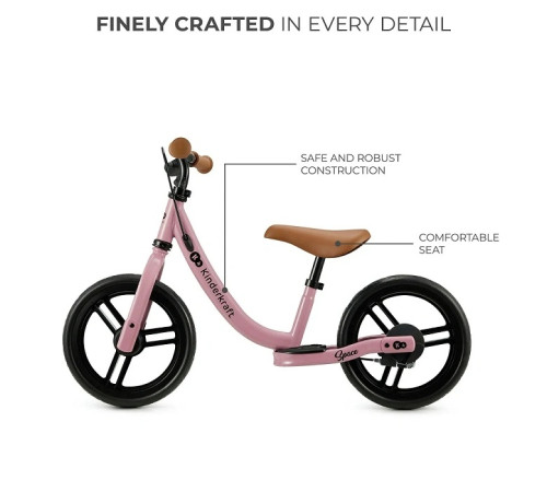 kinderkraft Беговел space розовый