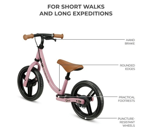 kinderkraft Беговел space розовый