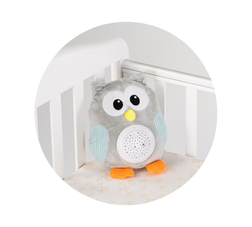 chipolino pil025020owl jucărie de pluș cu proiector și muzică "bufniță"