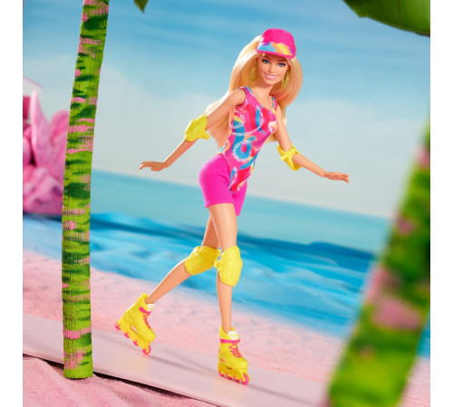 barbie hrb04 păpușă de colecție "barbie pe patine cu rotile"