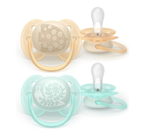  avent scf091/41 Пустышка силиконовая ultra soft (0-6 м) 2 шт.