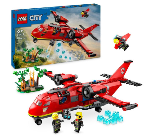 lego city 60413 Конструктор "Пожарный самолет" (478 дет.)