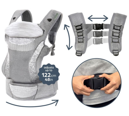 dreambaby g2460 marsupi pentru bebeluși inspire (gri)