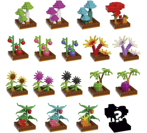 phatmojo mf6101 mini-set de construcție surpriză roblox "grow a garden: pocket crops (s1)" 