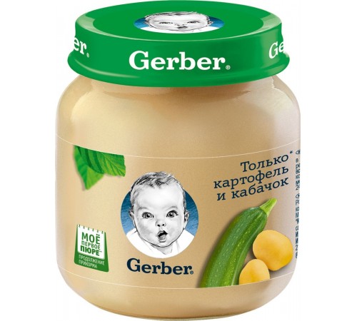 Gerber Пюре картофель-кабачок 130 гр. (5 м+) Детское питание в Молдове gerber Пюре картофель-кабачок 130 гр. (5 м+)