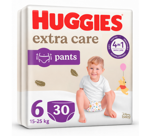  huggies extra care pants Трусики 6 (15-25 кг.) 30 шт.