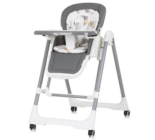  chipolino Стульчик для кормления и качели 2в1 "milk shake" sthms02401as пепельно-серый
