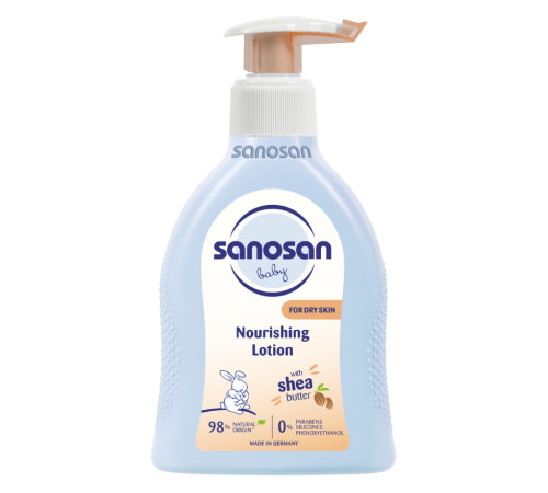  sanosan loțiune pentru copii pentru piele uscată cu unt de shea  baby dry skin lotion (200 ml)