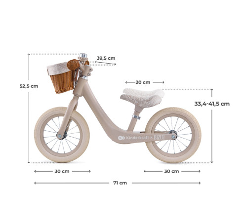 kinderkraft Беговел rapid 2 bizuu bej