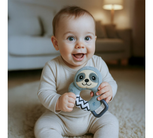 new baby 53887 Погремушка плюшевая "Ленивец"