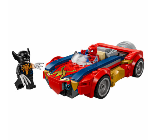 lego marvel 76336 constructor "masina spider-man vs. venomized wolverine" (134 el.)
