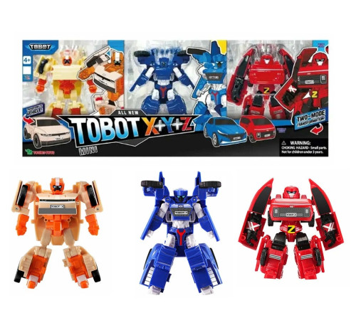  tobot 301165 set mini transformers "tobot x, y, z "