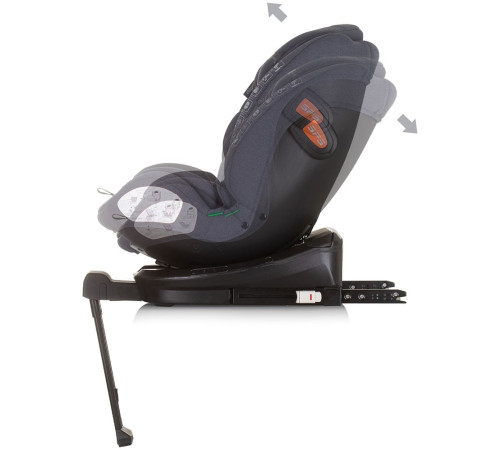 chipolino scaun auto "i-size isofix 360 tourino" stktrn02402gn (40-150 cm.) granite