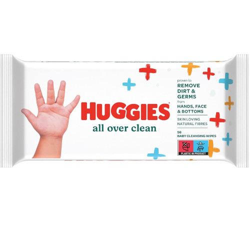 huggies Влажные Салфетки all over clean (56 шт.)