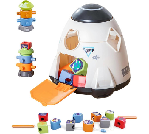 hola toys he792000 Игрушка сортер "Космический корабль"