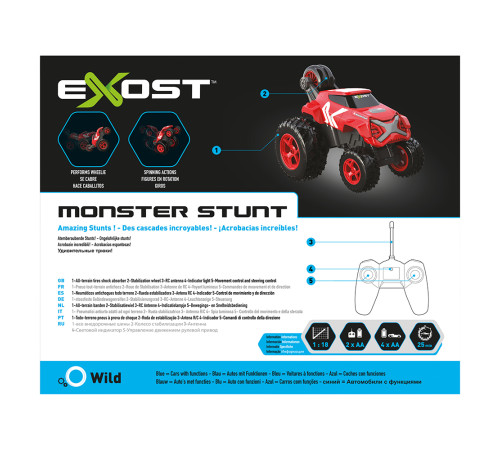 exost 7530-20241 masina cu telecomanda monster stunt