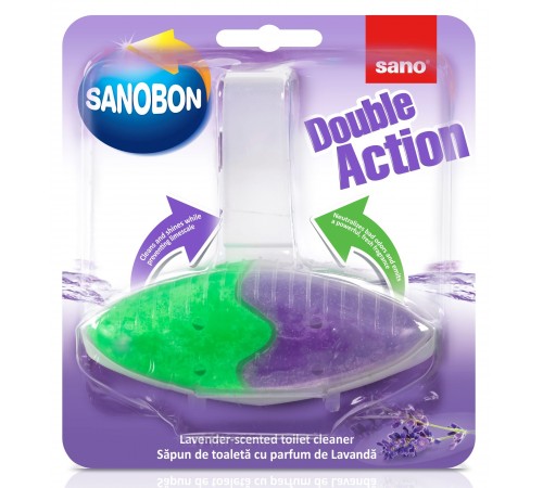 sano săpun de toaletă sanobon double action lavanda (55 gr.) 280594