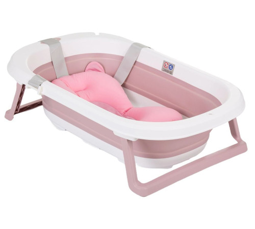  chipolino Складная ванна с сеткой для ванны "isla" vkisl0242pi (82 см.) розовый