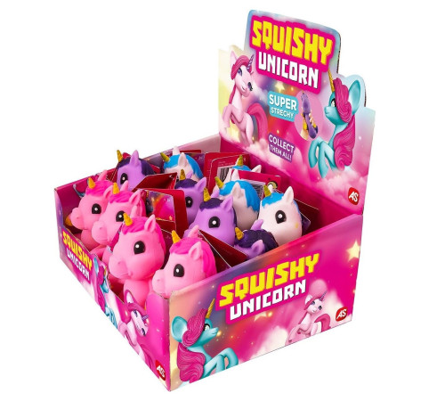 as kids 1027-64220 jucărie squish "unicorn" în sort.
