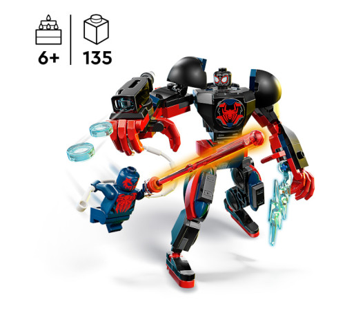 lego marvel 76337 constructor "miles morales mech vs. spider-man" (135 el.)