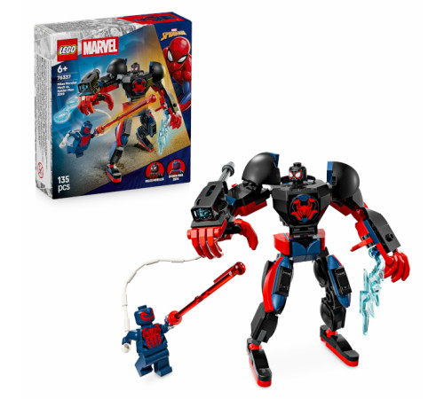 lego marvel 76337 constructor "miles morales mech vs. spider-man" (135 el.)