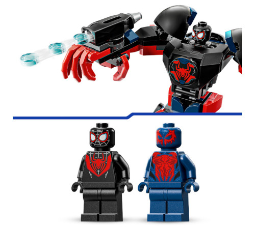 lego marvel 76337 constructor "miles morales mech vs. spider-man" (135 el.)