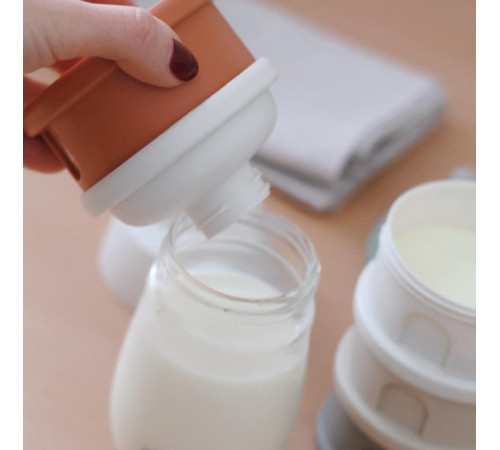 beaba 6685 recipiente pentru lapte praf (4 camere) cotton/teracotă