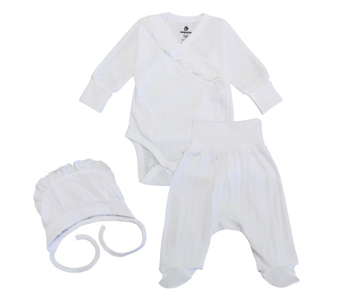 Haine pentru copii in Moldova minikin 242021862 set de 3 piese festiv (m.62) milk