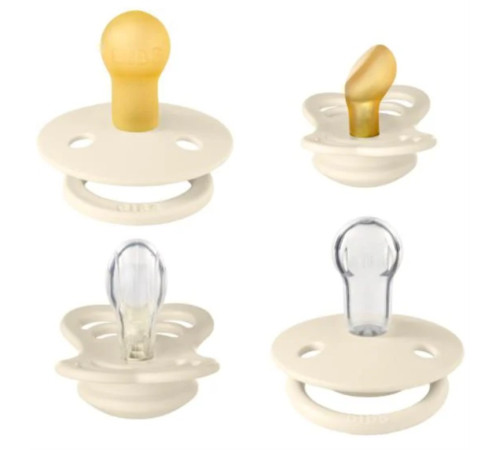 bibs set suzete try-it collection ivory s (0&ndash;6 luni) 4 buc.