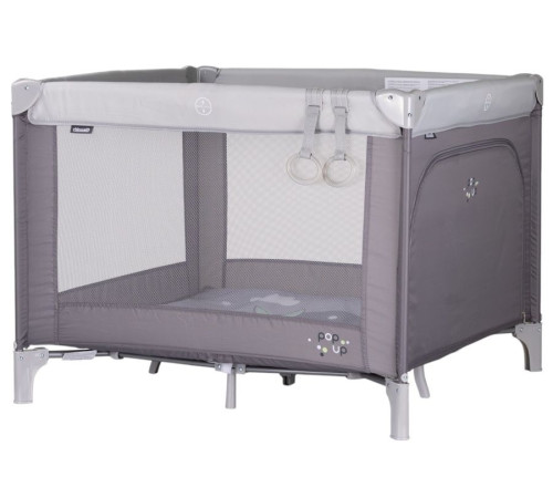 chipolino Манеж квадратный "pop up" hippo koipop252hi серый