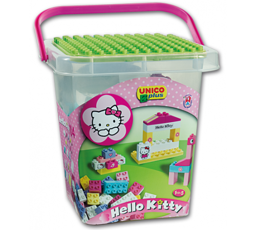 Детский магазин в Кишиневе в Молдове androni 8662-00hk Конструктор hellokitty в ведёрке (104 дет.)