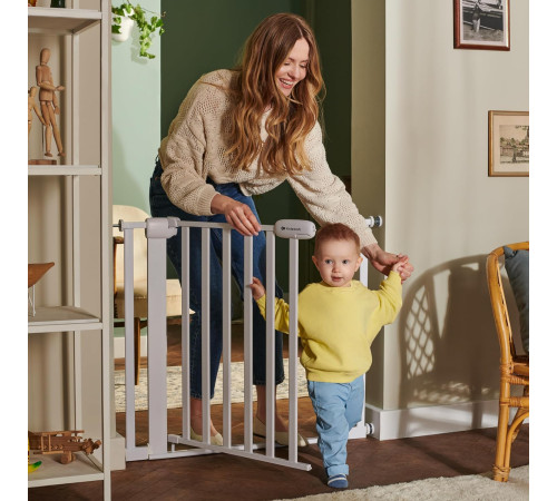 kinderkraft Ворота безопасности "lock&go" (75-103 см.)  дерево