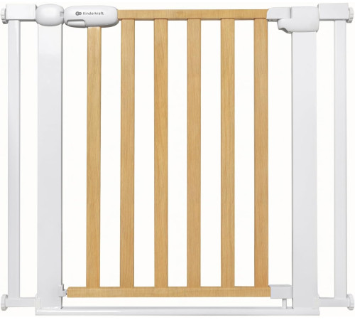 kinderkraft Ворота безопасности "lock&go" (75-103 см.)  дерево