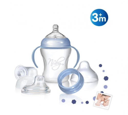Nuby ID68000 Бутылочка/Поильник 3 ступени взросления 240мл nuby id68000 Бутылочка/Поильник 3 ступени взросления 240мл