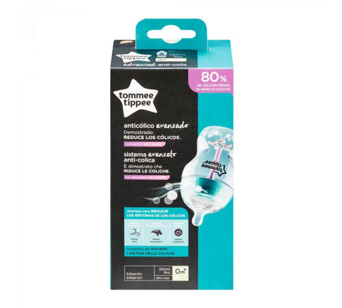 tommee tippee tt0020 biberon "advanced anti-colic"(0 luni+) 260 ml.