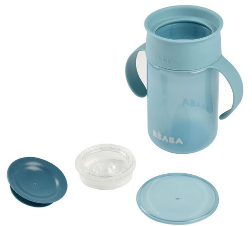 beaba b913572 cana educativa 360&deg; (340 ml) albastru