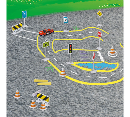 ses creative 02203s set pentru creativitate cu cretă &bdquo;trafic rutier&rdquo;