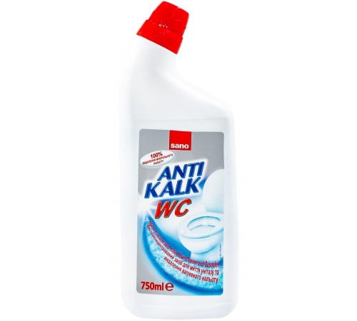Produse chimice de uz casnic in Moldova sano anti kalk soluție pentru curățarea tartrului de pe vasul de toaletă (750 ml) 287621