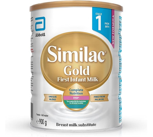  similac gold 1 (0-6 luni) 900 gr.