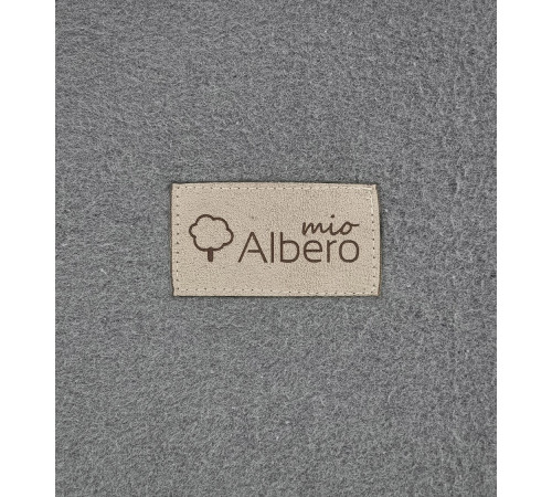 albero mio j001 Плед "cotton fleece" (100x75см.) серый