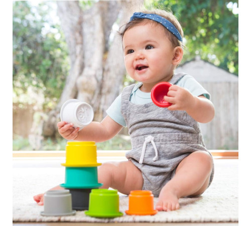 infantino 216270 Детские развивающие стаканчики-пирамидка "stack &rsquo;n&rsquo; nest cups"