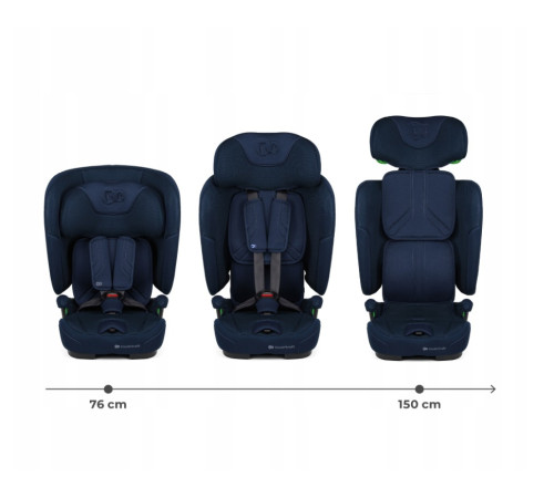 kinderkraft Автокресло fix2go  i-size гр.1/2/3 (75-150 см.) синий