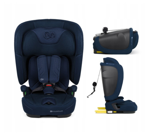 kinderkraft Автокресло fix2go  i-size гр.1/2/3 (75-150 см.) синий