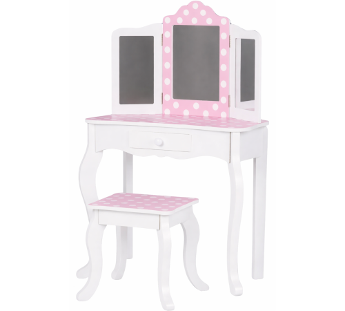 Детский&nbsp;магазин в Кишиневе в Молдове chipolino diwh02501321 Туалетный столик с трехгранным зеркалом и табуретом