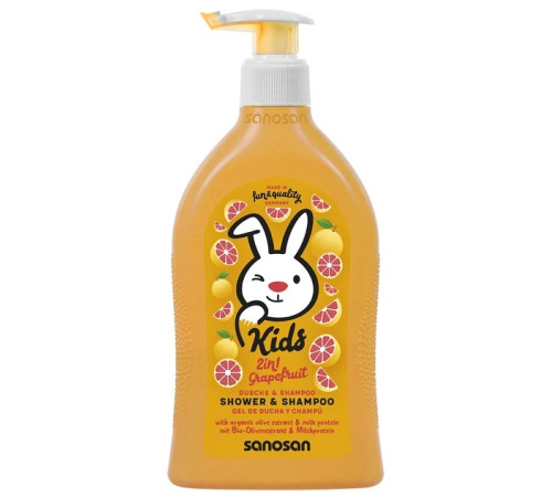  sanosan kids Гель для душа и Шампунь с ароматом грейпфрута (400 мл) 40898420