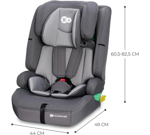 kinderkraft Автокресло safety-fix 2 i-size kcsafi02gry0000 (76-150 см.) серый