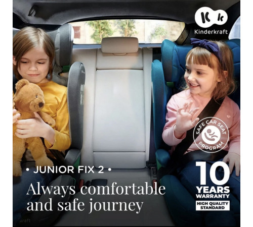 kinderkraft scaun auto junior fix2 i-size gr. 2/3 (100-150 cm) gri